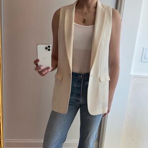 Rag & Bone Mesh Back Blazer Vest